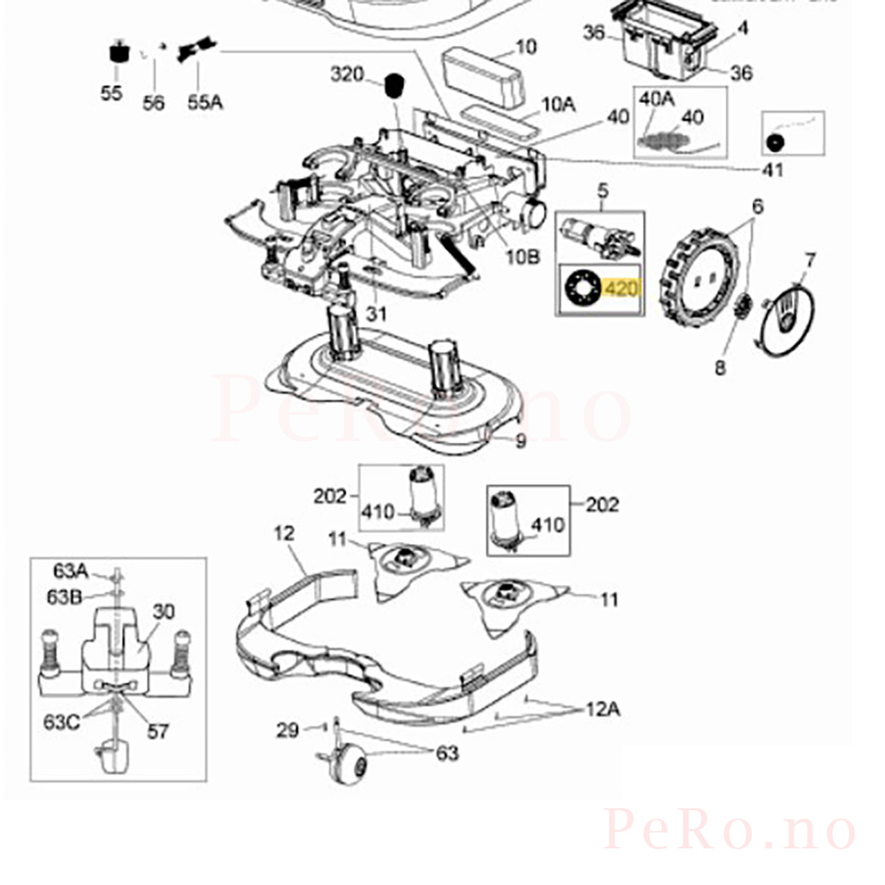 Drive Motor Flange INJ6153A