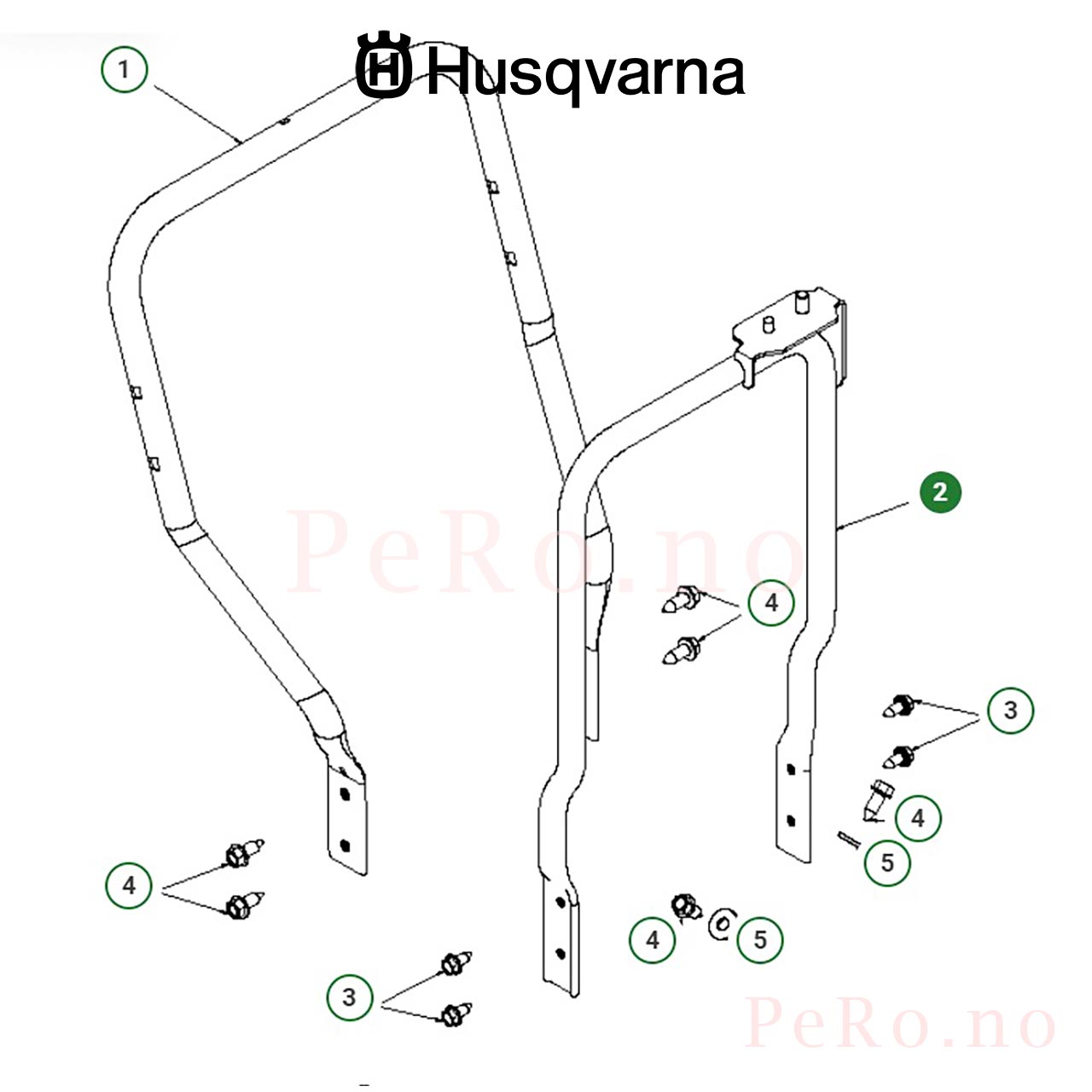 Husqvarna Støtte Håndtak 5324436-17