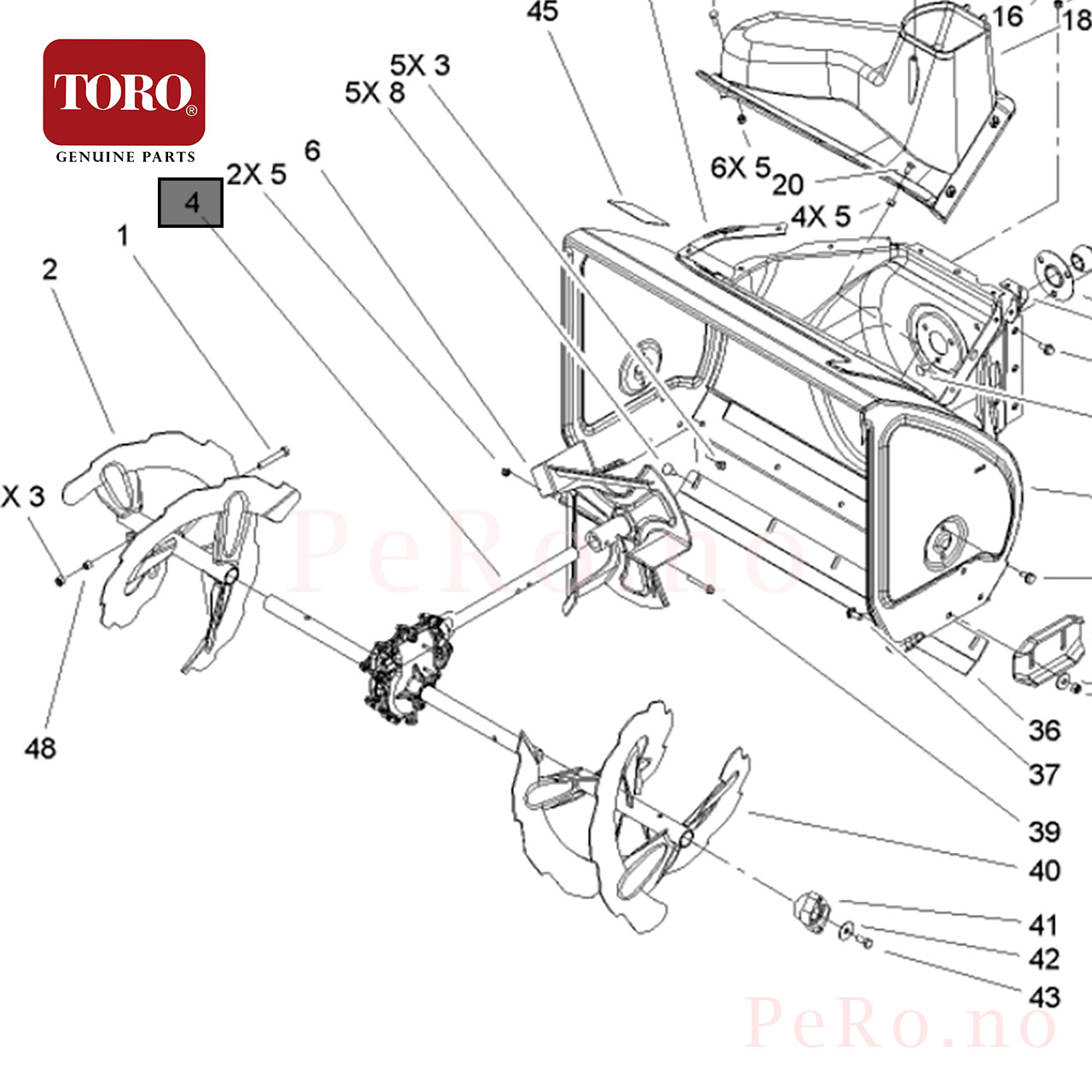 TORO Gearcase Assembly (125-7925)