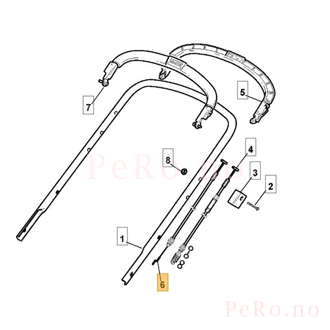 Stiga Motorbremsvaier 181000754/0