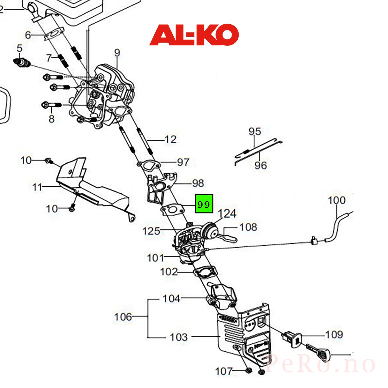 Forgasser Pakning 412428