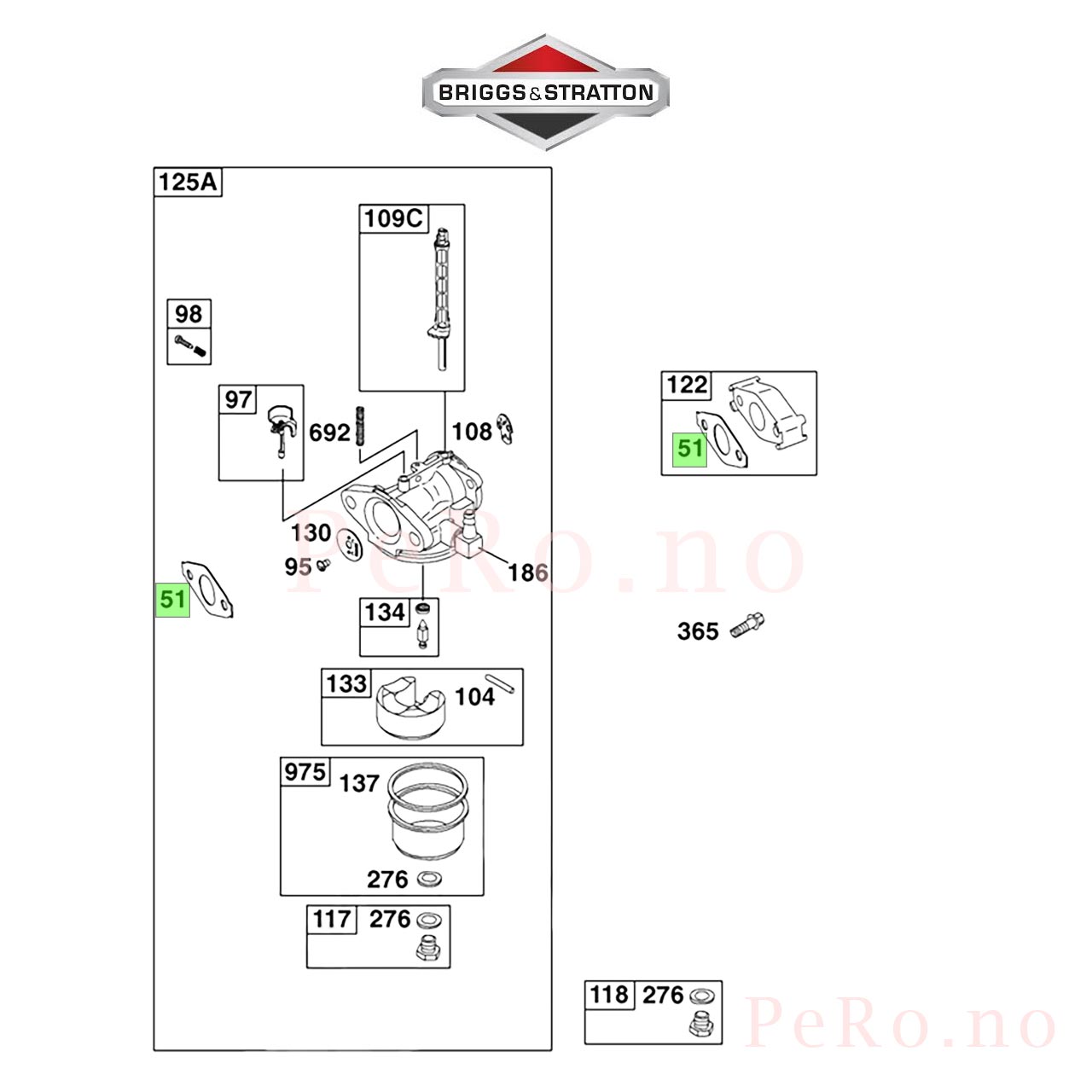 Pakning Inntak 791718