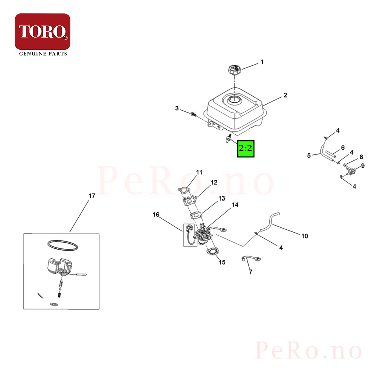 TORO Bensinfilter 127-9065