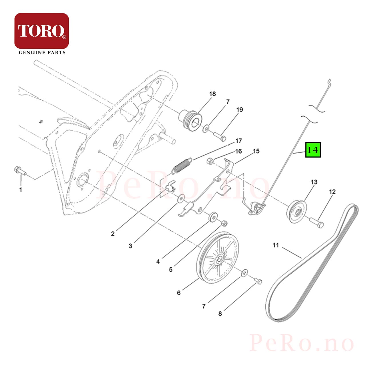 TORO Clutch Cable 115-5682