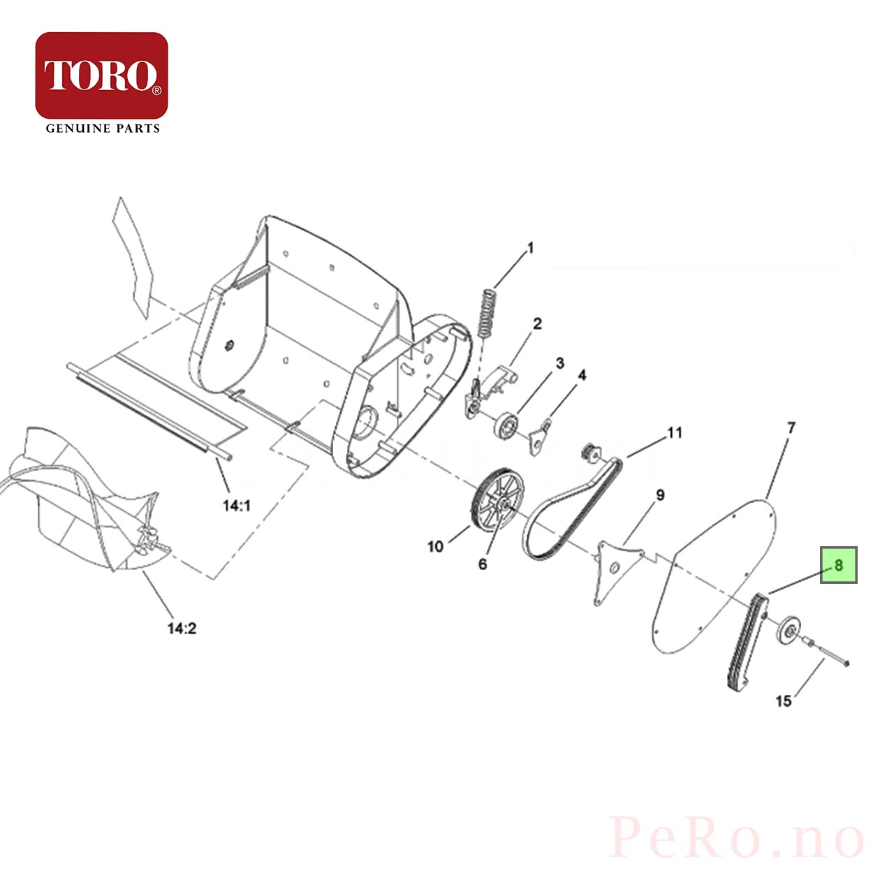 TORO Left Scraper 106-9788