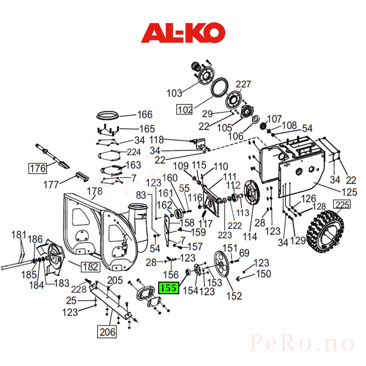 AL-KO Utkasterlager 414026