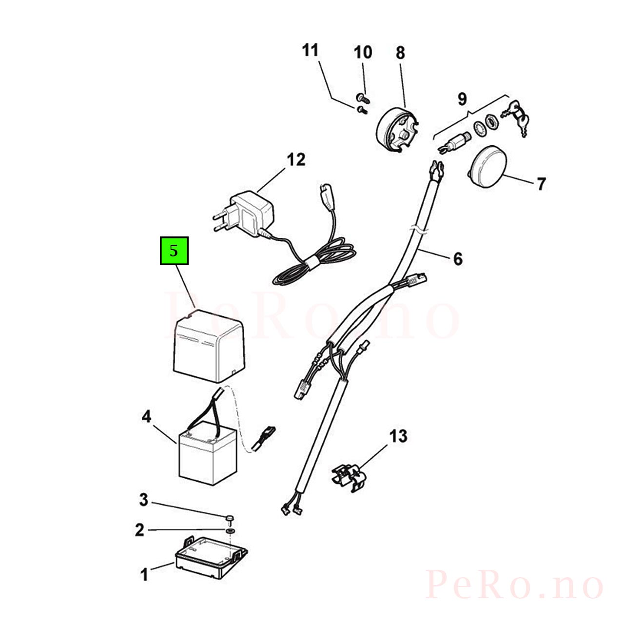Stiga Batterideksel 322109530/0