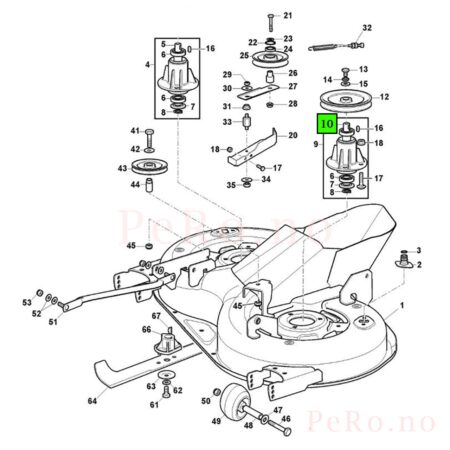 Stiga Knivaksel 125020804/0